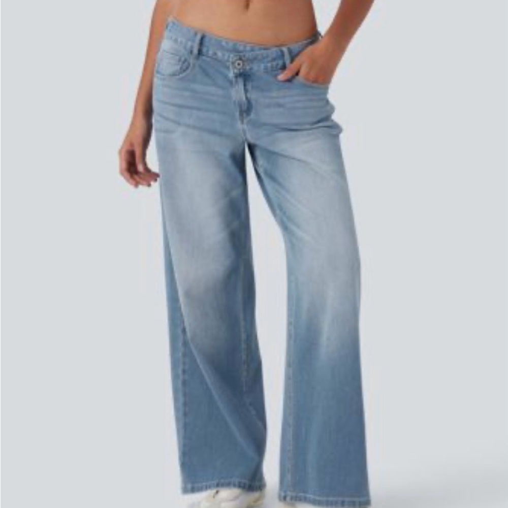 HALARA Light Blue Flare Jeans